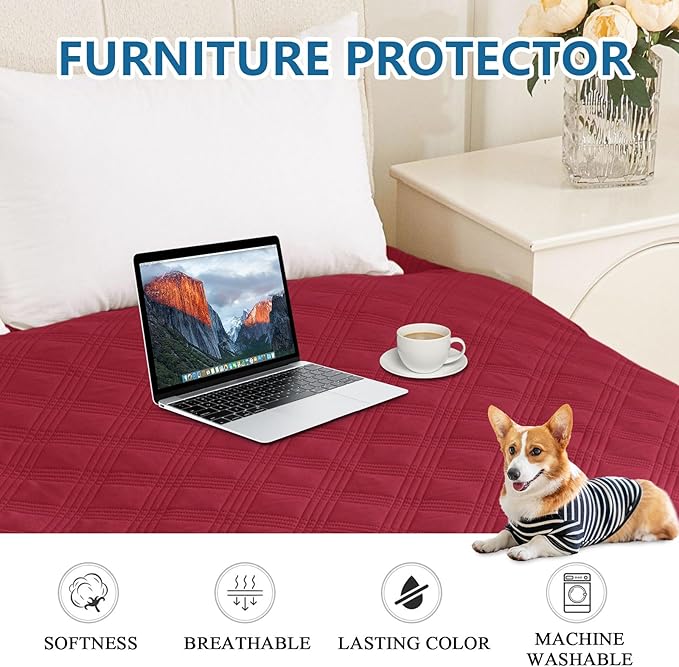 hyha Waterproof Dog Blanket, Reversible Pet Bed Blanket, Soft Sofa Couch Cover - Image 8