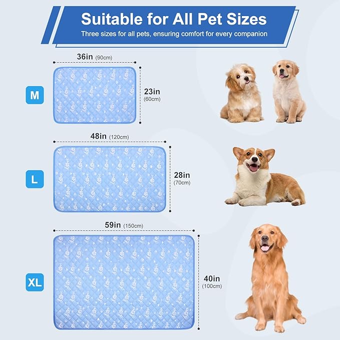 MH MYLUNE HOME Dog Cooling Mat 36x23 Inch - Image 4