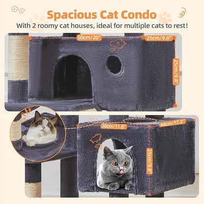 Taoqimiao Cat Tree 71-Inch, Cat Tower - Image 4