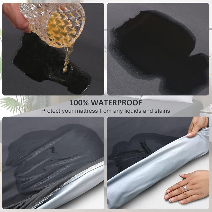 Twin XL Mattress Protector Waterproof, Fitted Sheet Style Breathable Mattress - Image 3