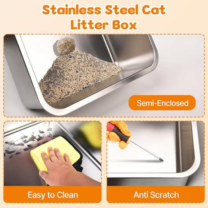 Stainless Steel Litter Box - Image 4
