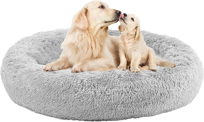 Nisrada Dog Bed for Medium Large Dogs, 36 inch Calming Dogs Bed, Washable-Round by Nisrada