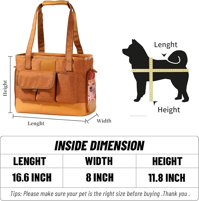 Cat Carrier, Dog Carrier, Pet Carrier, Foldable Waterproof Premium PU Leather - Image 5