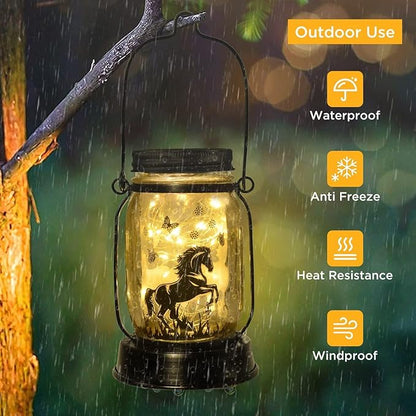kyoryuger Horse Gifts for Women/Men Horse Lovers Solar Lantern Mom Birthday - Image 5