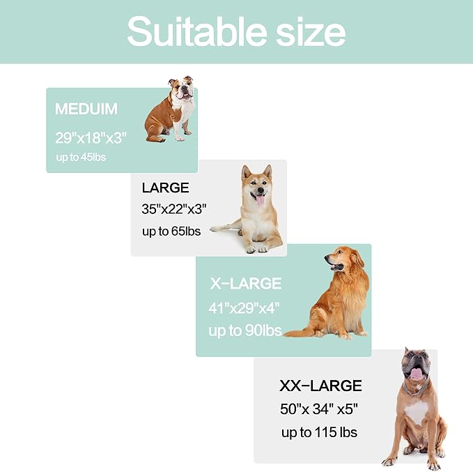 Orthopedic Memory Foam Dog Bed, Cooling Dog Beds - Image 6