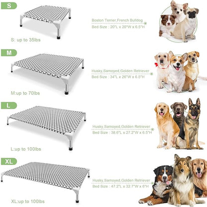 Elevated Outdoor Dog Bed, X-Large Size, Cotton Material, Non-Slip Feet - Image 7