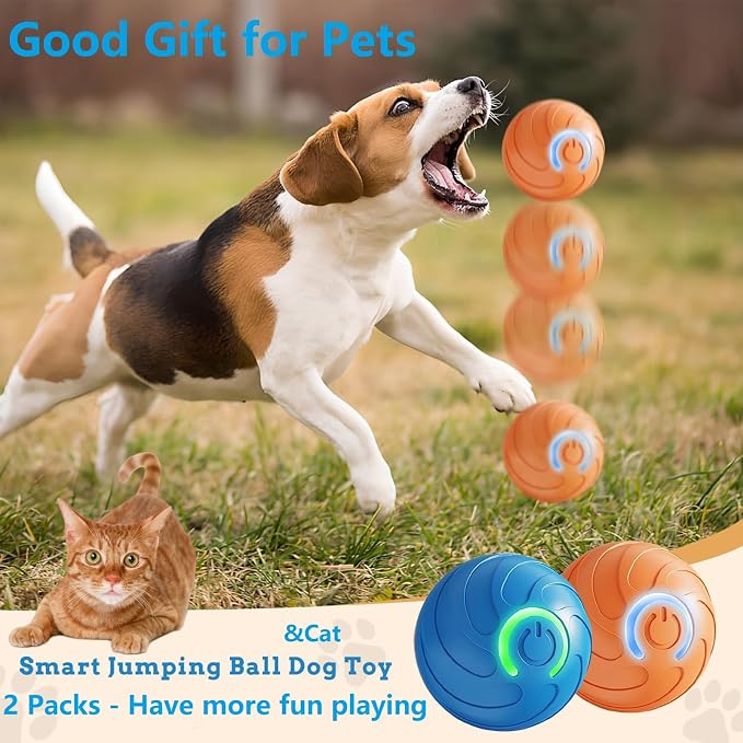 Smart Jumping Ball for Dogs & Cats Duraspin Dog Bouncing Ball Random Path - Image 4