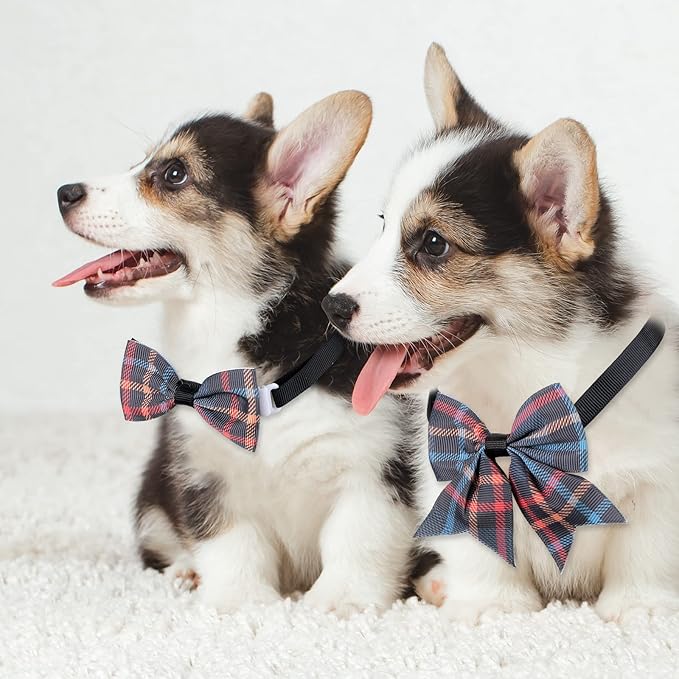 Reginary 100 Pieces Dog Bow Tie Collar Set Include 40 Dog Neckties, and 30 - Image 5