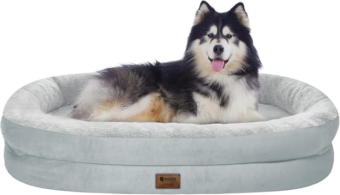 Orthopedic Waterproof Large Dog Bed: Memory Foam Washable Dog Bed by Wozoke