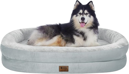 Orthopedic Waterproof Large Dog Bed: Memory Foam Washable Dog Bed by Wozoke
