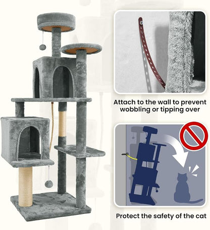 58.5inch Large Cat Tree Tower Condo - Image 5