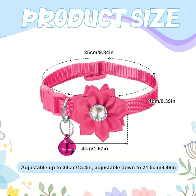 6 PCS Flower Kitten Collar - Image 2