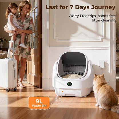 Open Top Automatic Litter Box, Odor Control, Ready to Use, Self Cleaning Litter - Image 8
