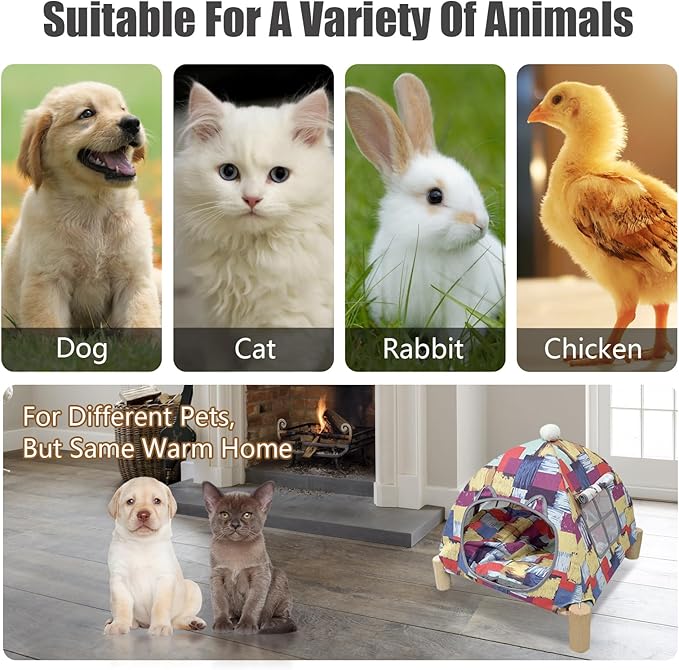 Pozico Portable Cat Tent Bed – Lightweight Foldable Cat House - Image 4
