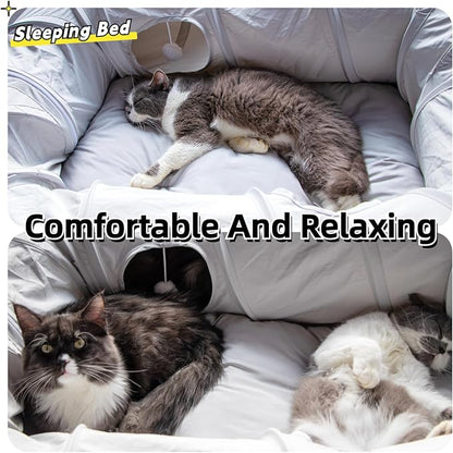 XxingSheep 4 Ways Shuttled XL Cat Tunnel Bed - Image 3