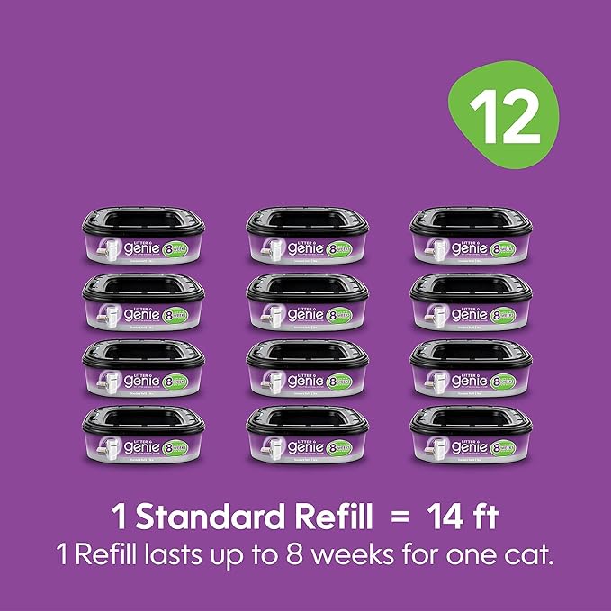 Litter Genie Ultimate Cat Litter Disposal System Refills, Lock Away Odors - Image 4