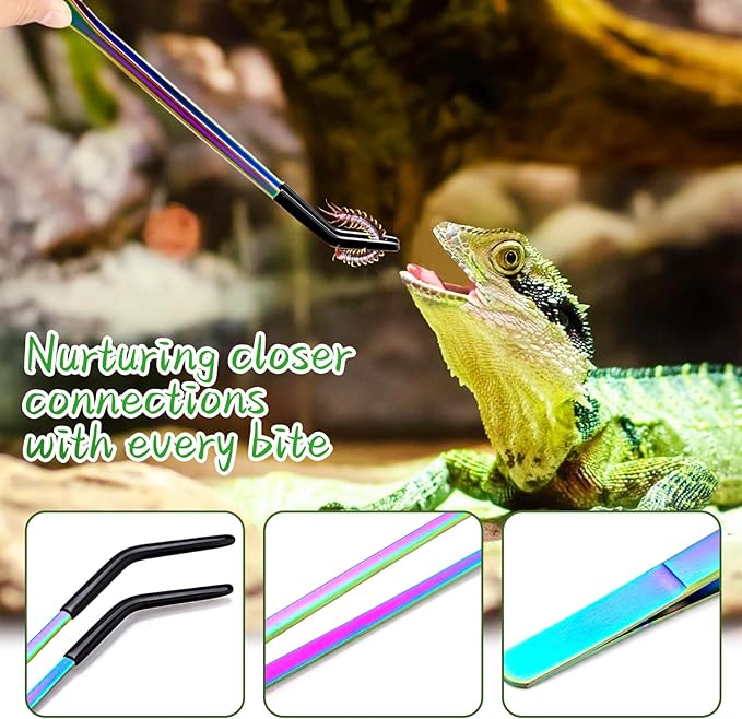 OLIISS Stainless Steel Reptile Feeding Tongs - Image 3