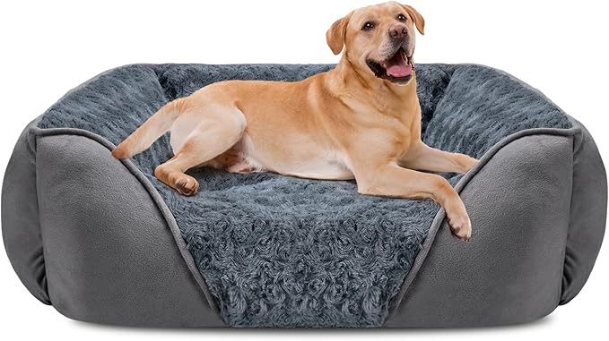 INVENHO XX-Large Dog Bed for Large Medium Small Dogs, Rectangle Washable Dog Bed by INVENHO