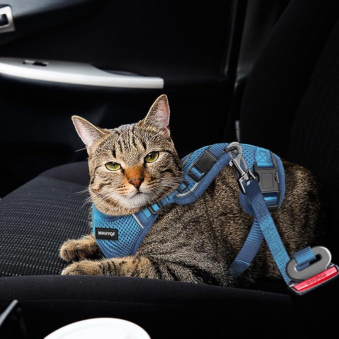 Cat Harness and Leash Set for Walking Escape Proof, Improved Four Place - Image 4