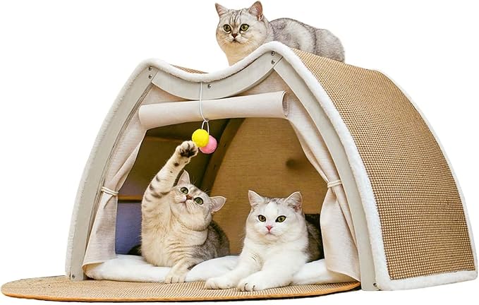 Cat Houses for Indoor Cats by LUNNTEshoulderpads