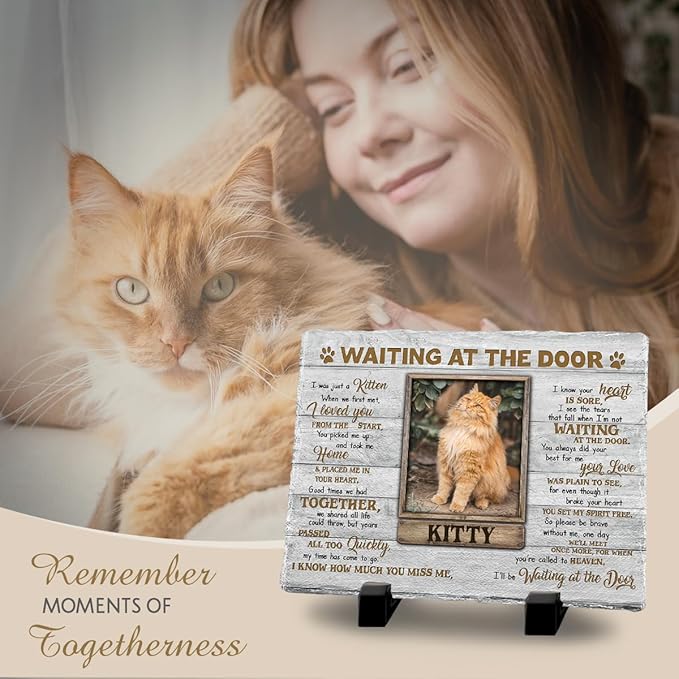 Personalized Cat Memorial Stone, Headstones Gift - Image 5