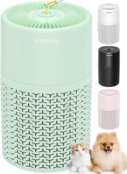 AIRROMI Pets Air Purifier for Home Allergies, by AIRROMI