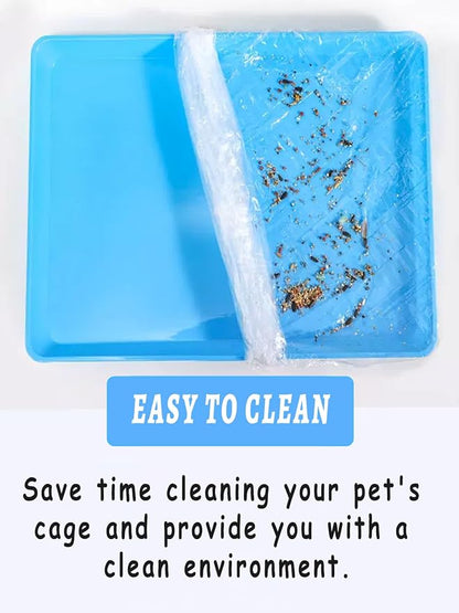 Large Disposable Bird Cage Tray Liners，34'' X 22'' Plastic Parakeet Cage Liner - Image 4
