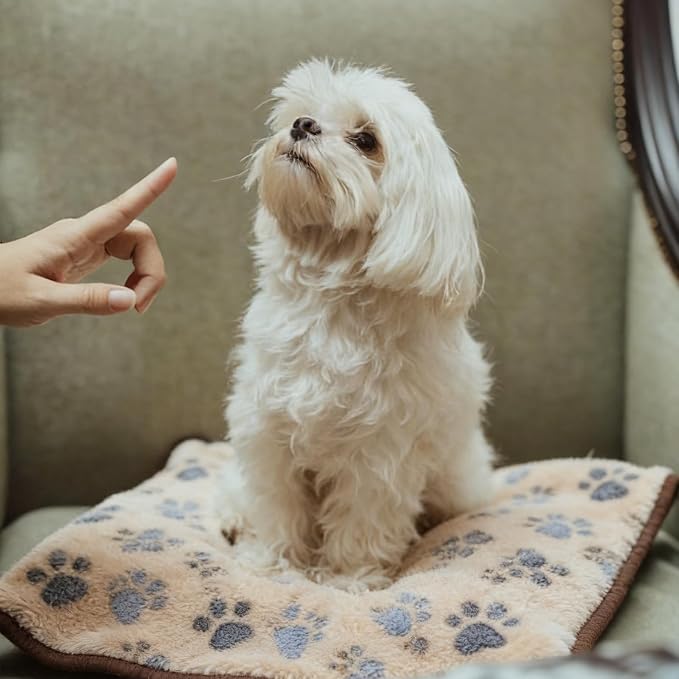 18 Pcs Dog Blankets for Small Dogs Washable Soft Fluffy Fleece Puppy Blankets - Image 7