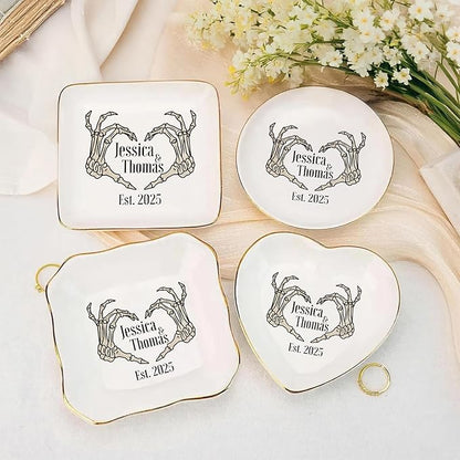 Custom Skeleton Hand Ring Dish Engagement Gift, Funny Engaged Ring Holder - Image 6