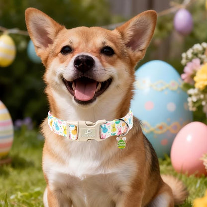 Easter Day Dog Collar, UP URARA PUP Easter Bunny Adjustable Pet Collar - Image 6