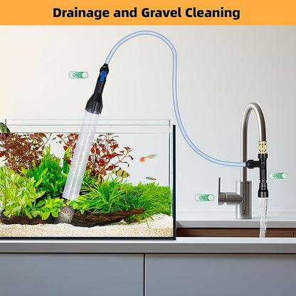 DXOPHIEX Gravel Vacuum for Aquarium Fish Tank Siphon Aquarium Water Changer - Image 6