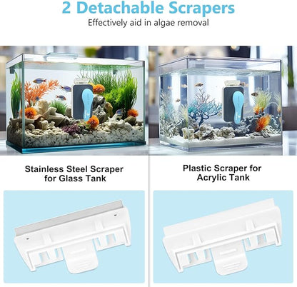 fishkeeper Aquarium Magnetic Glass Cleaner, Fish Tank Algae Magnet Cleaning Tool - Image 3