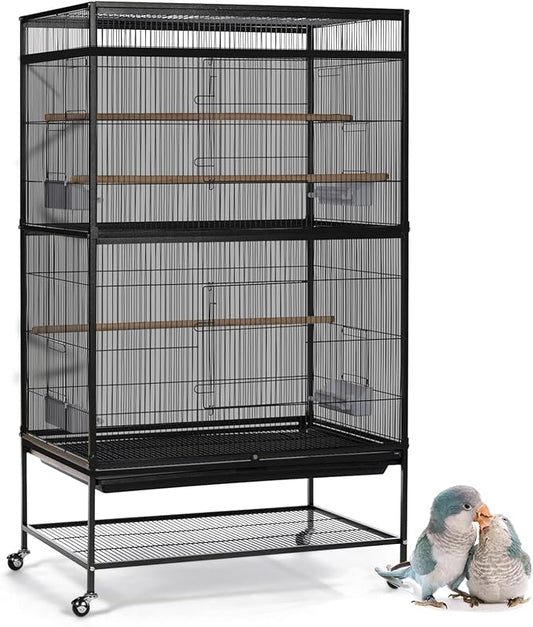 ASOCEA Large Bird Cage Seed Cather, Bird Cage Cover Adjustable Soft Airy Skirt by ASOCEA