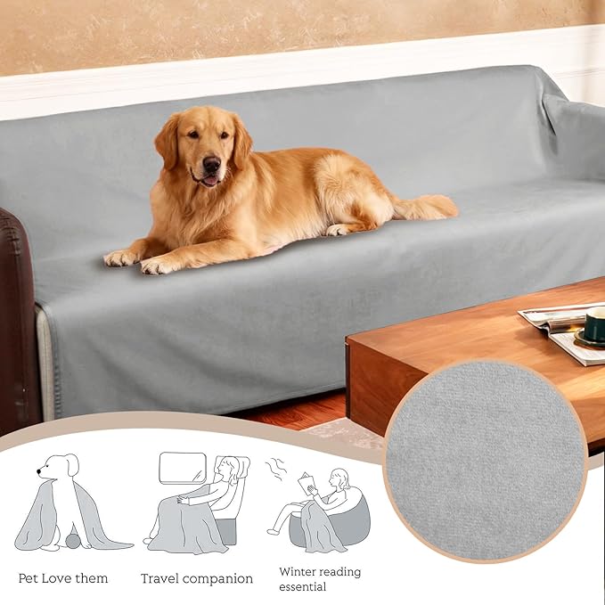 Ameritex Pet Bed Blanket Reversible 100% Waterproof Velvet Super Soft - Image 6