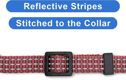 Pawtitas Reflective Brown Cat Collar - Image 4