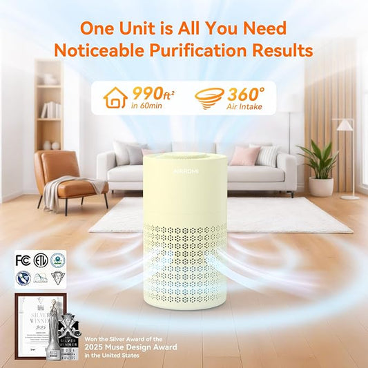 AIRROMI Air Purifier for Bedroom - Image 2
