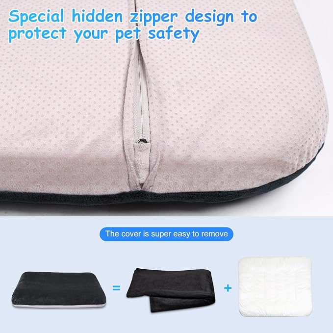 Magic Dog Super Soft Large Dog Bed, 39 Inches Orthopedic Foam Pet Beds - Image 5