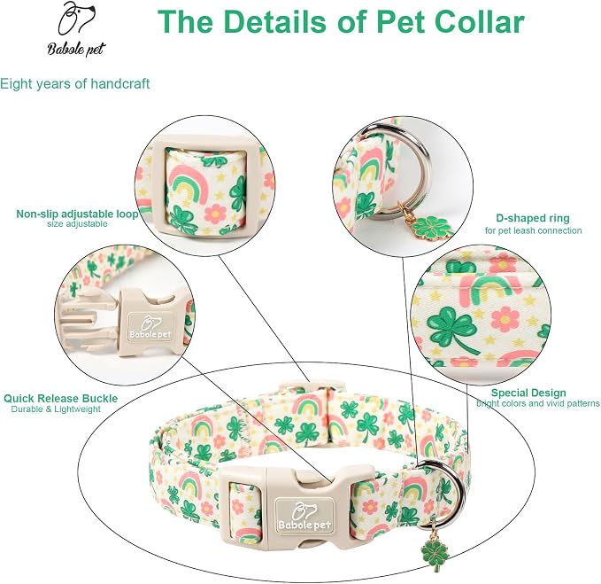 St. Patrick's Day Dog Collar for Small Dogs - Image 4