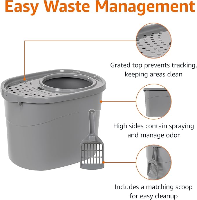 Amazon Basics Large Cat Litter Box - Image 2