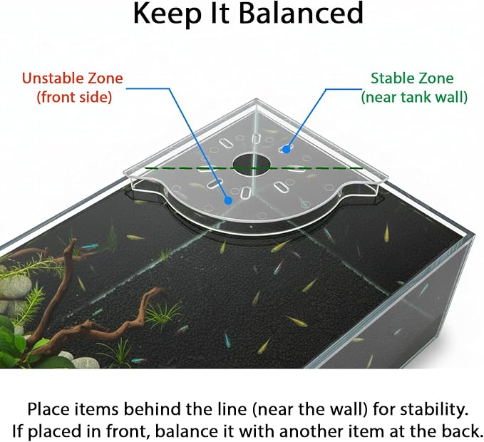Aquarium Plant Holder for Rimless Fish Tank – 2 Pcs Corner Shelf for Fish Tank - Image 7