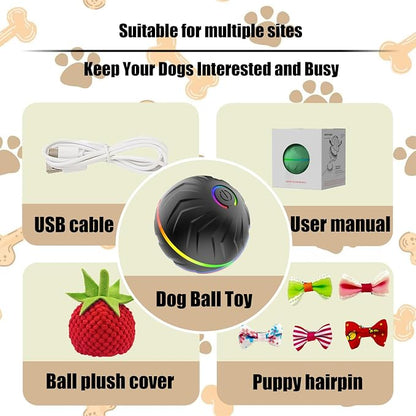 Valentines Day Gifts Interactive Dog Toys Dogs Ball, Moving Dog Toy - Image 7