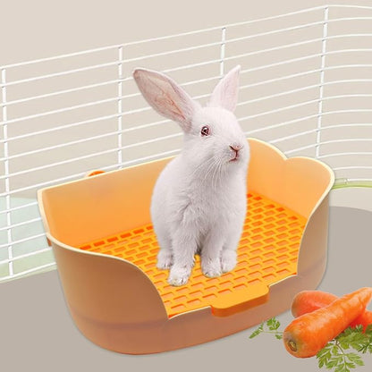 15.1"X11.0" Large Rabbit Litter Box, Plastic Square Rabbits Potty Trainer - Image 6