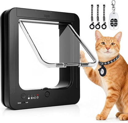 Smart Cat Door for Interior & Exterior, RFID Cat Pet Door by Unknown