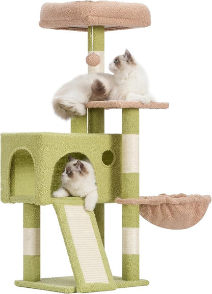 Cat Tree, 41.3" Cat Tower for Indoor Kittens by Gitelnour