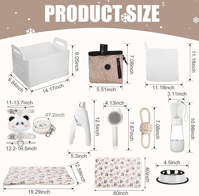 Abbylike 50 Pcs Puppy Supplies Starter Kit - Image 2