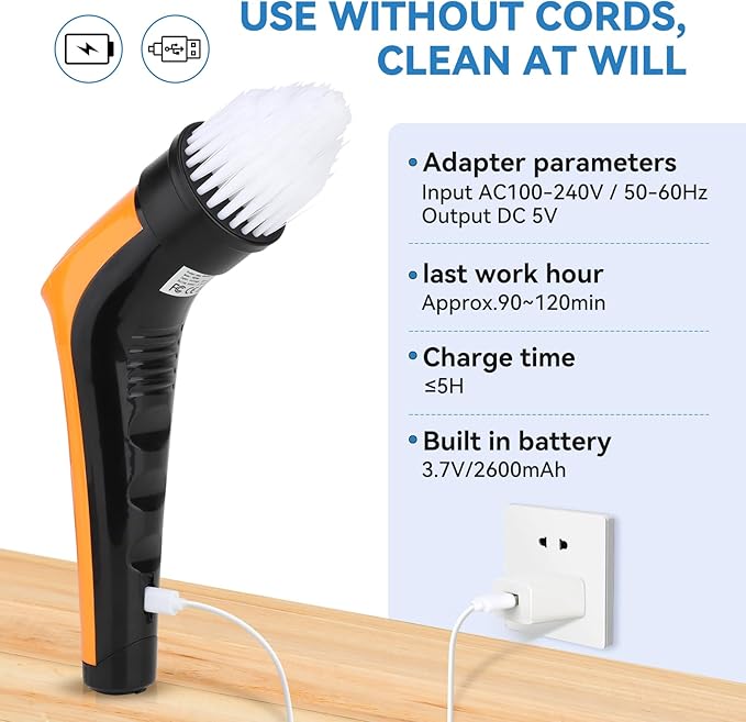hygger IPX8 Electric Aquarium Cleaning Brushes, Rechargeable Cleaner Tools Kit - Image 6