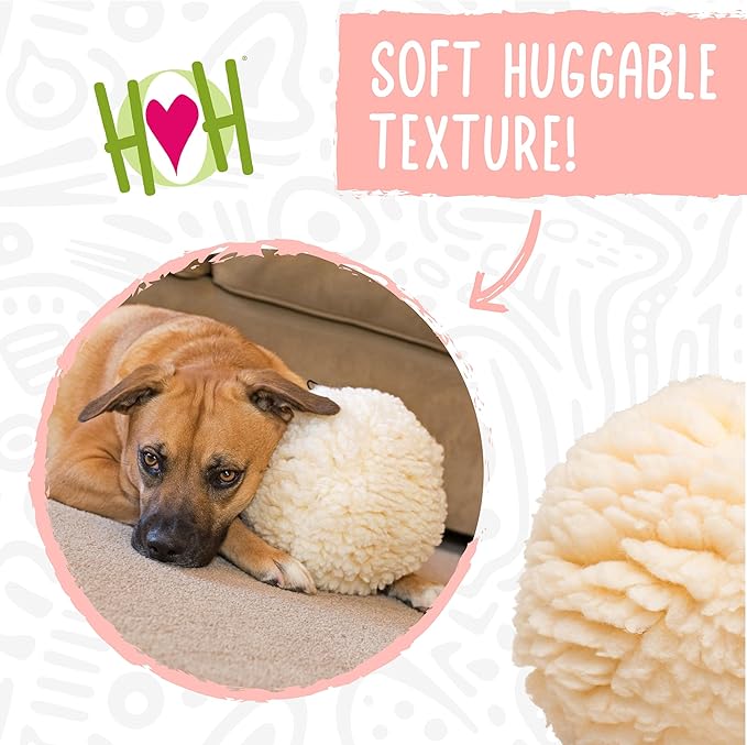 HuggleHounds Plush Ball Dog Toy - Image 3