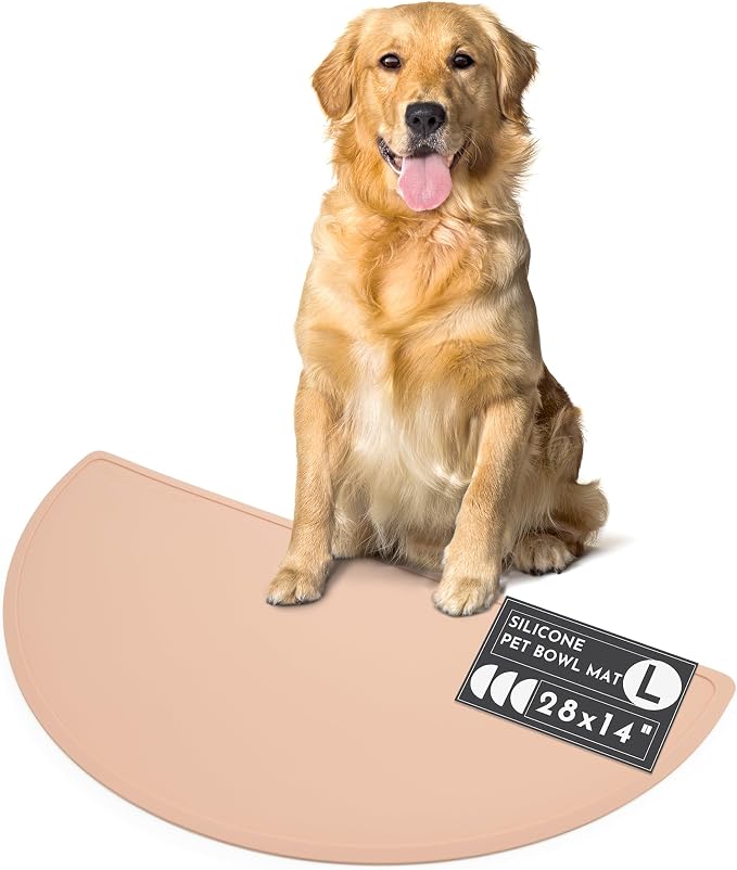 Should We Go - Waterproof Silicone Pet Food Mat - Non-Slip, Spill-Proof Feeding by ShouldWeGo