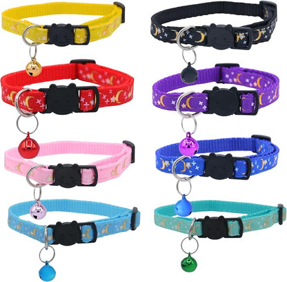 Set of 2: KioKatt Celestial Nylon Cat Collars - Image 4