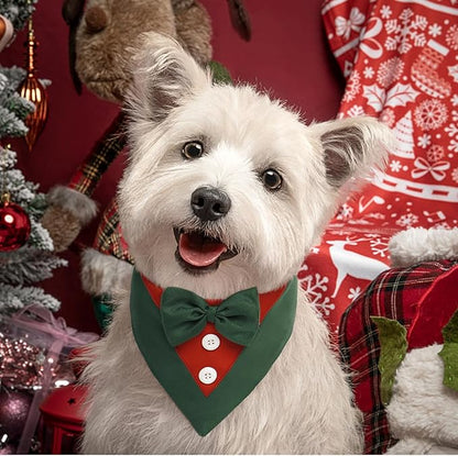 FUAMEY Dog Tuxedo Christmas for Medium Dogs, Dog Formal Suit Dogs Attire Pet - Image 3